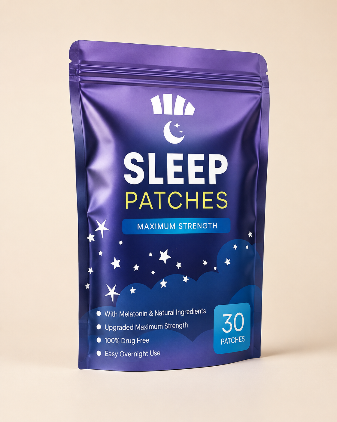 Patchs de Sommeil Somna – Endormissement Naturel à la Mélatonine (30 patchs)