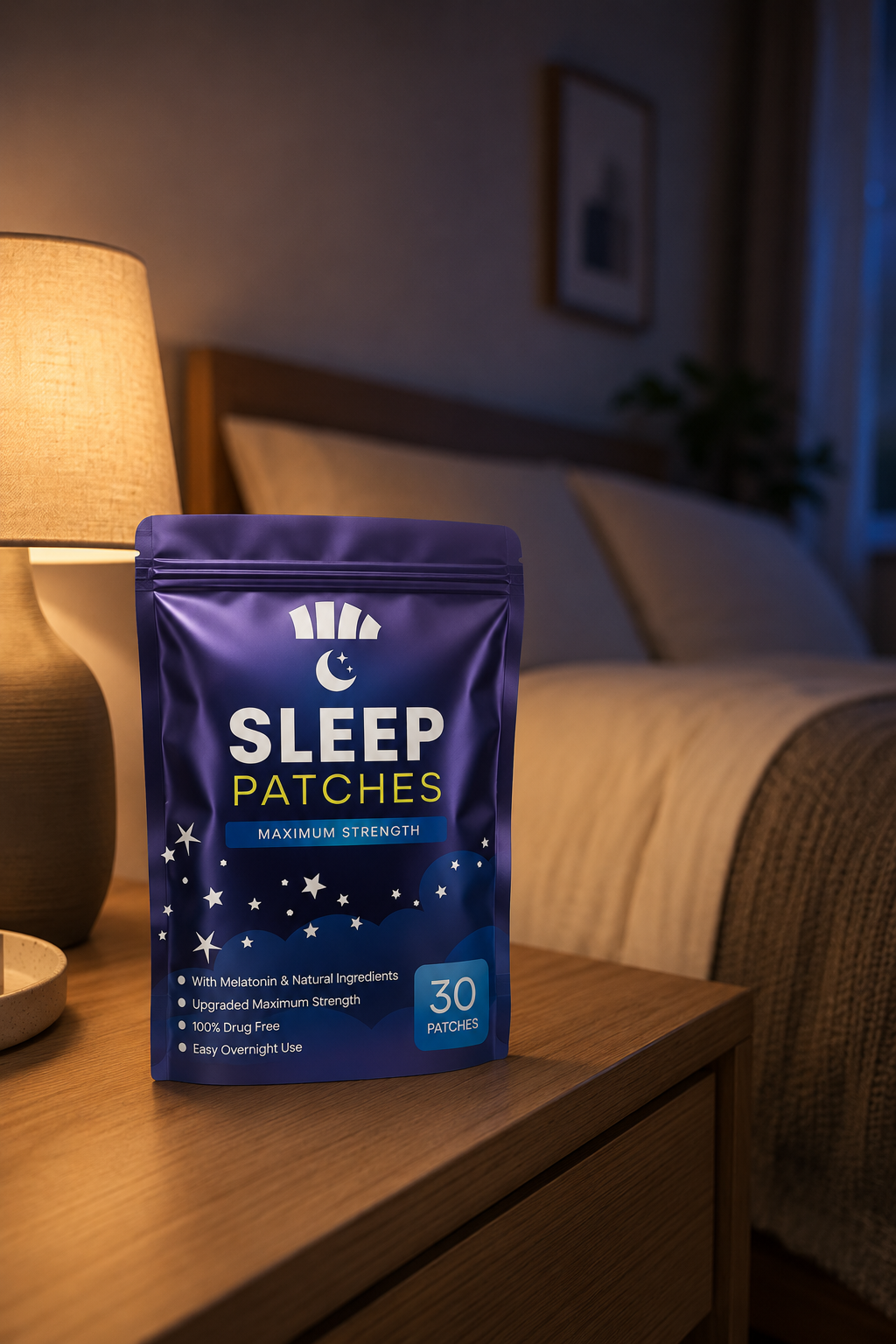 Patchs de Sommeil Somna – Endormissement Naturel à la Mélatonine (30 patchs)