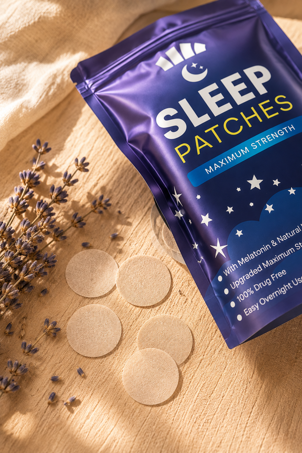 Patchs de Sommeil Somna – Endormissement Naturel à la Mélatonine (30 patchs)