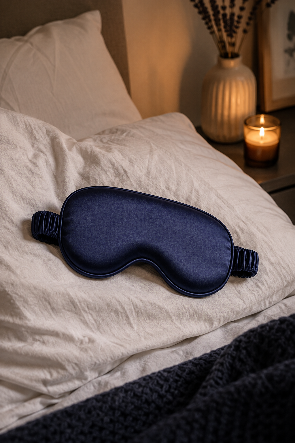 Masque de Sommeil Somna – Soie Douce, Blocage Total de la Lumière